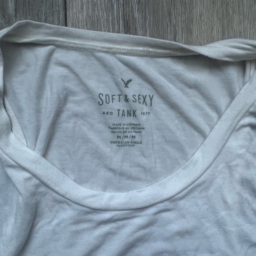 American Eagle Outfitters Soft & Sexy White Tank Top